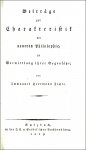 Fichte, Immanuel Hermann: Beiträge zur...