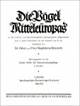 Heinroth, Dr. Oskar - Heinroth, Magdalena: Die Vögel...