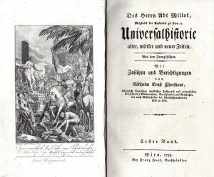 Millot, Claude Francois Xavier: Universalhistorie alter, mittler und neuer Zeiten
