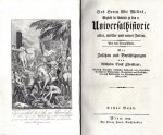 Millot, Claude Francois Xavier: Universalhistorie alter,...