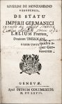 Pufendorf, Samuel von: Severinus de Monzambano. De statu...