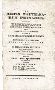 Quenstedt, Friedrich August: De notis nautilearum primariis