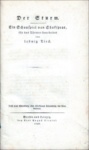 Tieck, Ludwig: Der Sturm