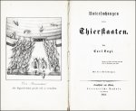 Vogt, Carl: Untersuchungen über Thierstaaten