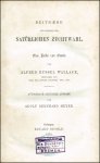 Wallace, Alfred Russel: Beiträge zur Theorie der...
