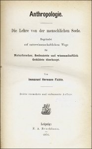 Fichte, Immanuel Hermann: Anthropologie.