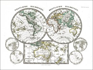 Atlanten – Stieler, Ad.: Schul-Atlas über alle Theile der Erde und über das Weltgebäude.