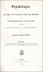 Fichte, Immanuel Herm.: Psychologie.