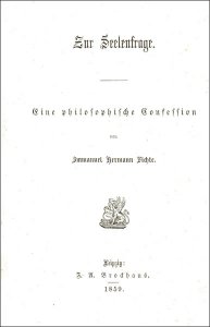 Fichte, Immanuel Herm.: Zur Seelenfrage.