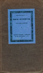 Kafka, Franz: Der Heizer.