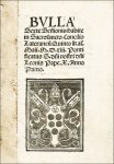 Leo X. (Giovanni de Medici): Bulla Sexte Sessionis: