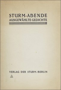Walden, Herwarth (Hrsg.): Sturm-Abende.