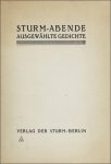 Walden, Herwarth (Hrsg.): Sturm-Abende.